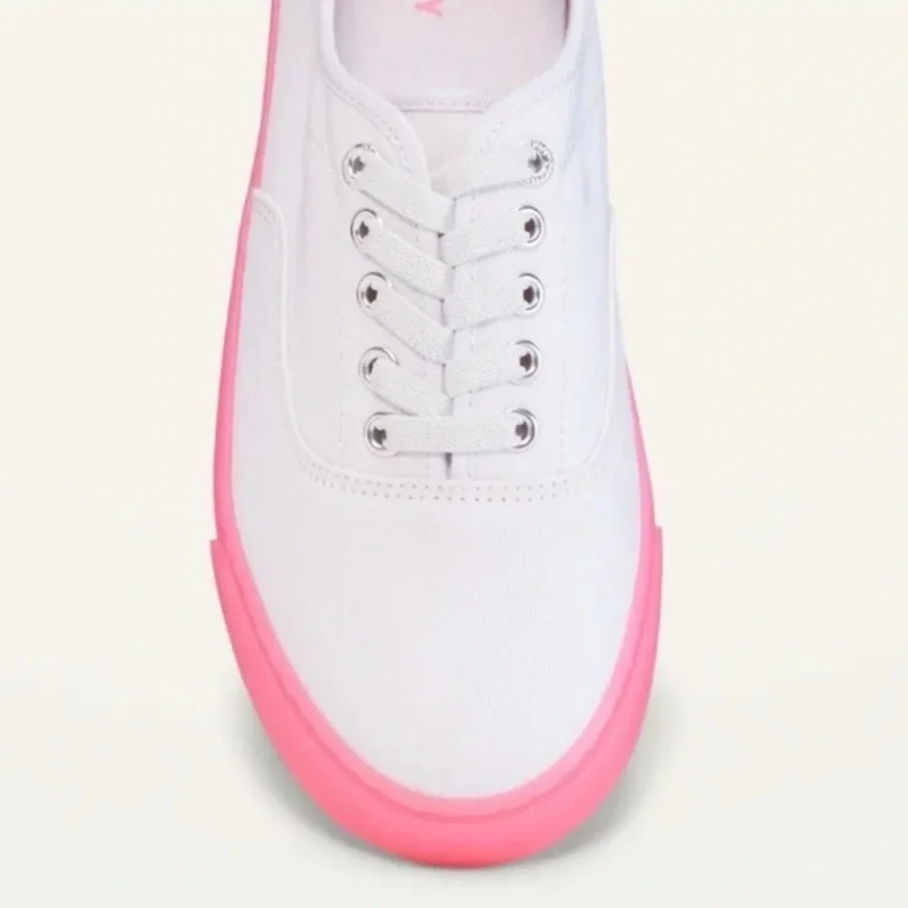 Twill Lace-Up Sneakers for Girls - Picture 2 of 4